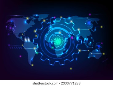 Abstract background telecoms wireless innovation technology communication power light screen concept vector illustration