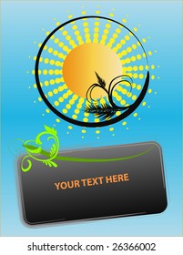 abstract background with template