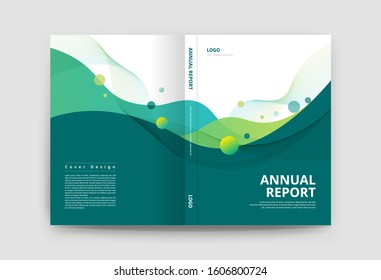 Abstract background template for advertising brochure with business