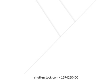Abstract background template art made with paper cut shapes style in white color. Modern, simple and minimal vector art.