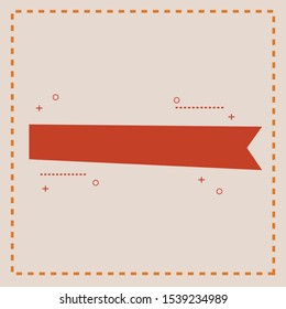 Abstract background template with autumn theme elements, ribbon shapes, memphis. Design layout for greeting card, sale banner, invitation.