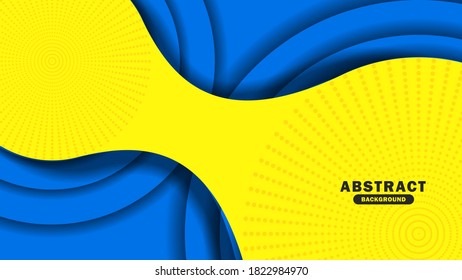 Abstract background template. Blue and Yellow background Vector Illustration for banner, flyer, poster, your business. Yellow and blue background Vector illustration. EPS 10