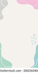 Abstract background template. Boho background with abstract stains and pastel colors.