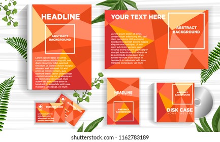 abstract background template for book cover, flyer, business card, disc cover, geometric design element vector illustration download file in eps10