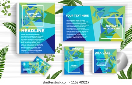 abstrakte Hintergrundvorlage für die Buchabdeckung, den Flyer, die Visitenkarte, die Plattenabdeckung, das geometrische Design-Element, Vektorgrafik-Download-Datei in eps10