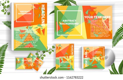 abstract background template for book cover, flyer, business card, disc cover, geometric design element vector illustration download file in eps10