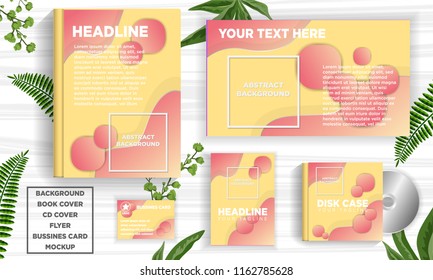 abstract background template for book cover, flyer, business card, disc cover, fluid design element vector illustration download file in eps10