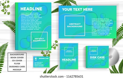 abstract background template for book cover, flyer, business card, disc cover, fluid design element vector illustration download file in eps10