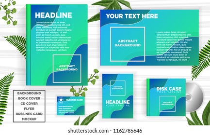 abstract background template for book cover, flyer, business card, disc cover, fluid design element vector illustration download file in eps10