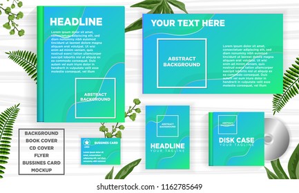 abstract background template for book cover, flyer, business card, disc cover, fluid design element vector illustration download file in eps10
