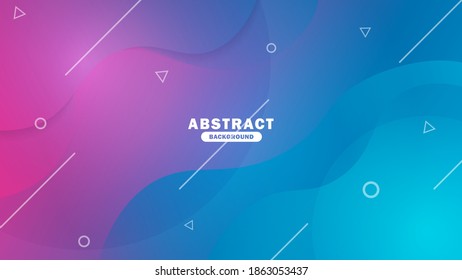 Abstract Background Template. Colorful Geometric Background. Liquid Color Background Design. Fluid Shapes Composition.  Vector Background EPS 10