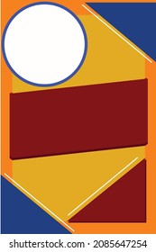 abstract background template in colorful geometric shape style for poster