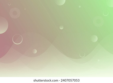 Plantilla de fondo abstracta. Gradación de tonos pastel, rosa y verde. Vector