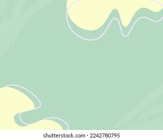Abstract background template. Contemporary collage with organic shapes and line in pastel colors. for wall framed prints, canvas prints, poster, home decor, cover, wallpaper. Vector Illustration