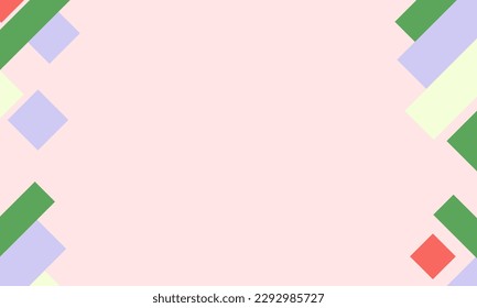 Abstract background template. Contemporary collage with organic shapes and line in pastel colors. for wall framed prints, canvas prints, poster, home decor, cover, wallpaper. Vector Illustration