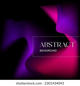Abstract background template dark design neon pink violet gradient color