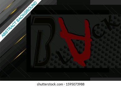 Abstract background template decorative with black concept vector