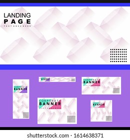abstract background template decorative with line and polygon concept on white background color. vector