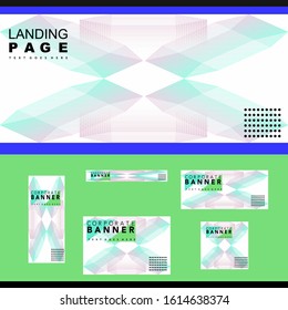 abstract background template decorative with line and polygon concept on white background color. vector