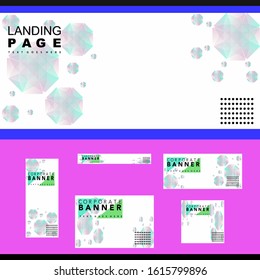 abstract background template decorative with line and polygon concept on white background color. vector