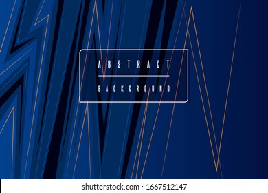 Abstract background template design. Blue black amd yellow zigzag  pattern. Background vector art and illustration.