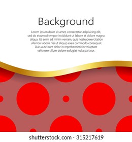 Abstract background. The template design booklet, brochure, banner, document. Vector, EPS10