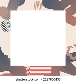 
Abstrakter Hintergrund Vorlagendesign für Social Media Post und Web Banners Concept Stock Vector 