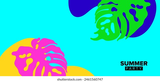 abstract background template design for summer collection
