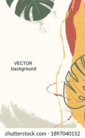 Resumen del diseño de la plantilla de fondo en un estilo minimalista moderno. Patrón de ropa, relleno, cubierta, papel pintado, papel de envoltura, decoración. Ilustración vectorial. Espacio para texto.