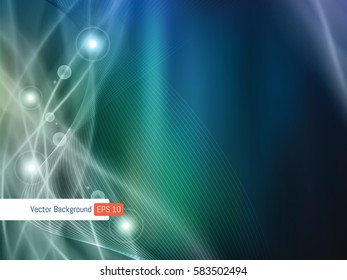 Abstract background template festive defocused rays lights in vector