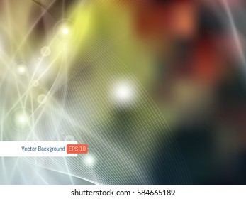 Abstract background template festive defocused rays lights in vector