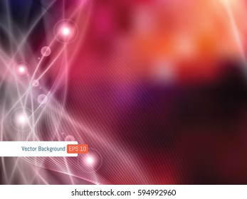 Abstract background template festive defocused rays lights in vector