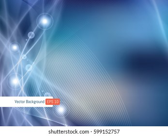Abstract background template festive defocused rays lights in vector