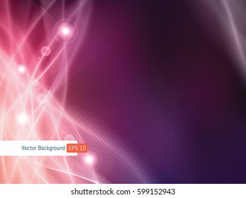 Abstract background template festive defocused rays lights in vector