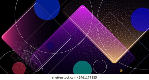 abstract background template flat purple-blue on the dark background.