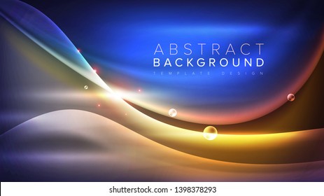 An abstract background template in futuristic style.  It is suitable for being as a template, landing page in science, business or technology related theme.
