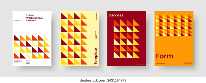 Abstrakte Hintergrundvorlage. Geometrisches Berichtslayout. Modernes Buchcover-Design. Geschäftspräsentation. Flyer. Poster. Banner. Broschüre. Portfolio. Merkblatt. Katalog. Werbung. In: Magazine. Broschüre