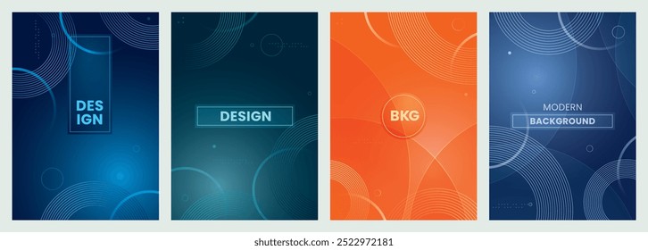 Abstract background template with geometric shapes. Cover layout for business presentation. Cover for book, catalog, brochure, business annual report, magazine. Poster, banner and newsletter.