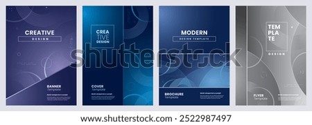 Abstract background template with geometric shapes. Cover layout for business presentation. Cover for book, catalog, brochure, business annual report, magazine. Poster, banner and newsletter.