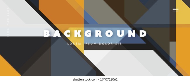 Abstract Background Template, Gradient Texture, Poster, Header, Banner or Landing Page Base Design with Colorful Triangles Mosaic Pattern - Vector Illustration
