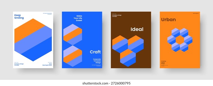 Modelo de plano de fundo abstrato. Design de folheto isolado. Layout De Relatório Geométrico. Cartaz. Faixa. Apresentação de negócios. Capa de Livro. Panfleto. Diário. Carteira. Catálogo. Identidade da marca. Panfleto