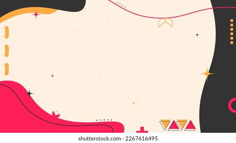 Abstract background template landscape. Vector illustration.