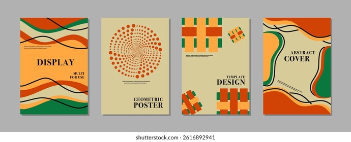 Abstract background template layout design. This is a vintage retro creative template vector illustration.  Design for book cover, brochure, poster, banner, handbill, flyer, marketing, business