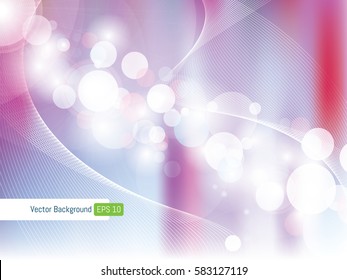 Abstract background template lights defocused and line wavy in vector for corporate business