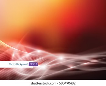 Abstract background template lights defocused in motion in vector