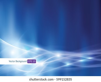 Abstract background template lights defocused in motion in vector
