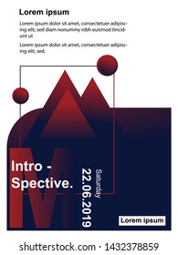 Abstract background template, magazine layout, cover vector