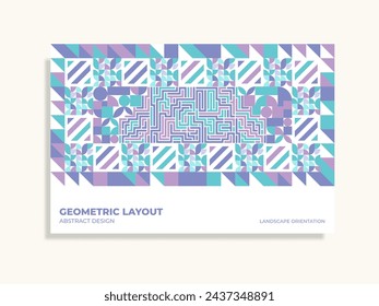 Abstract background template with minimalist design