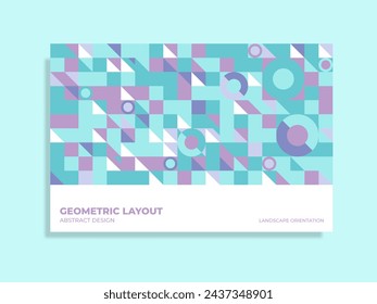 Abstract background template with minimalist design