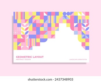 Abstract background template with minimalist design